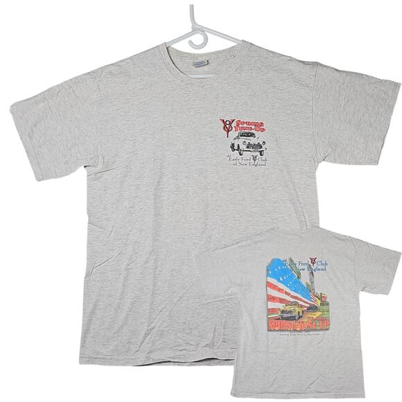 2007 Early Ford V8 Club Shirt Mens Large New England 37th Spring Tune-Up Grey - Picture 1 of 8